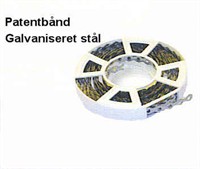 Galvaniseret Patentbånd 12 x 0,8 mm.